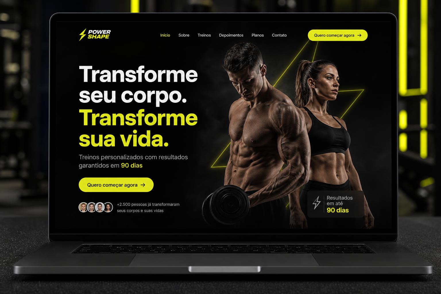 Landing page para Academia Performance Fit