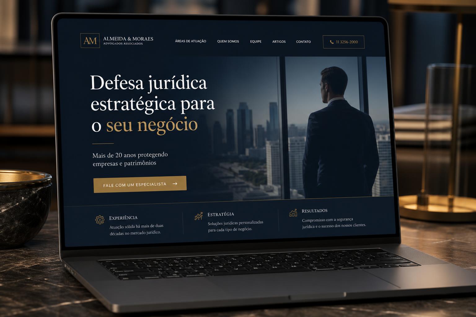 Landing page para Advocacia Estratégica