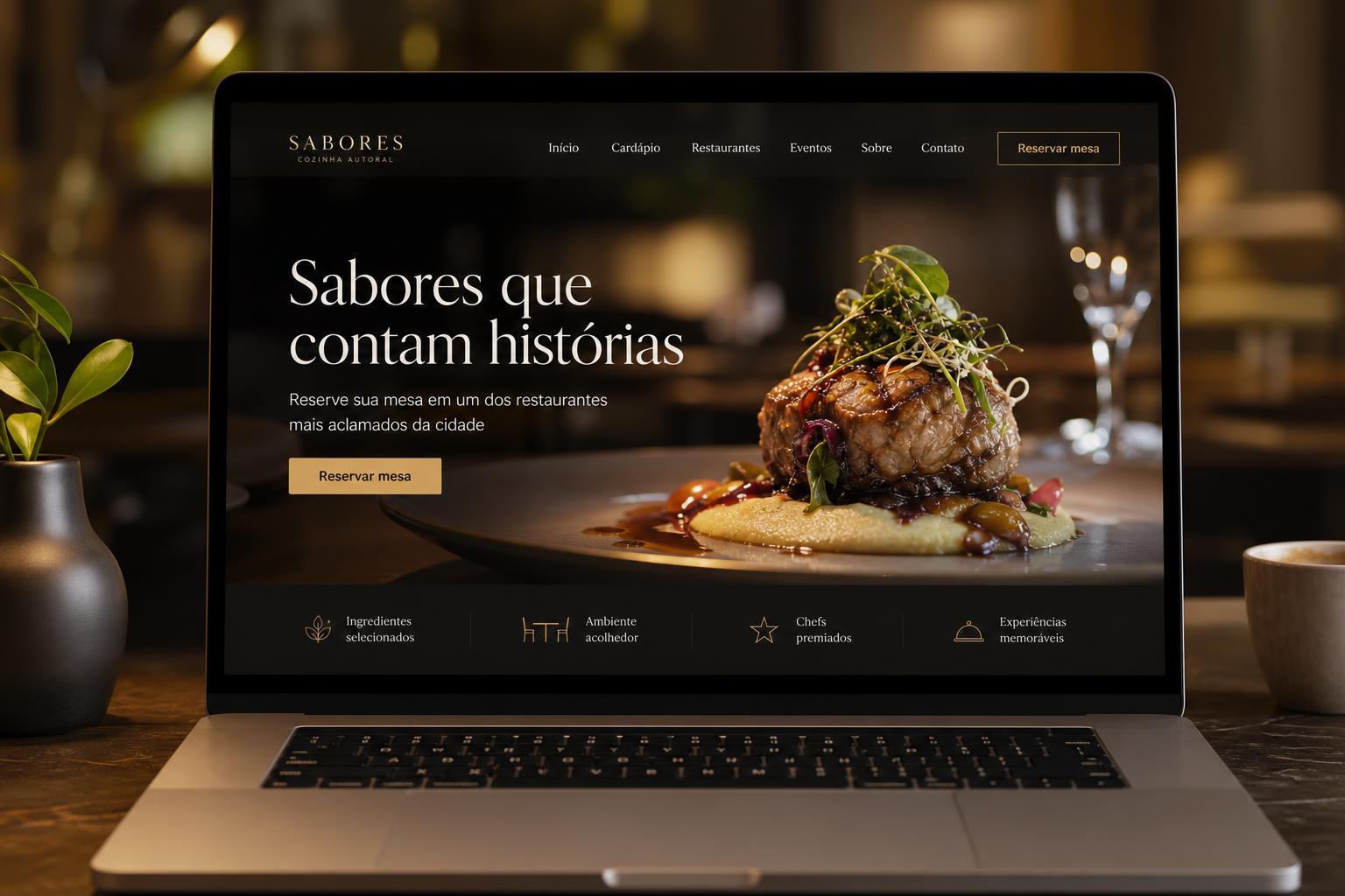 Landing page para Restaurante Sabor da Casa