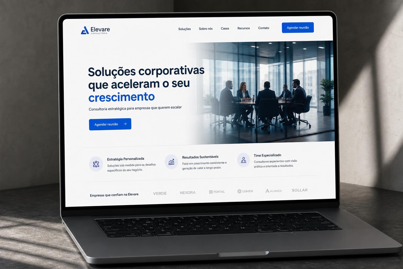 Landing page para Empresa de Serviços Pro